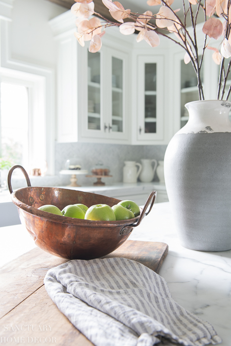 Kitchen Shelf Styling Ideas For Fall - Modern Glam