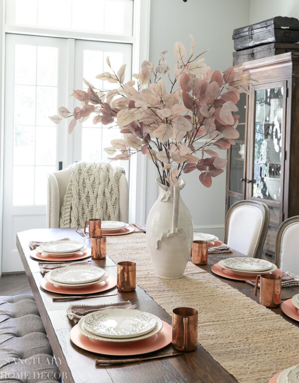 How to Set a Simple Fall Table - Sanctuary Home Decor