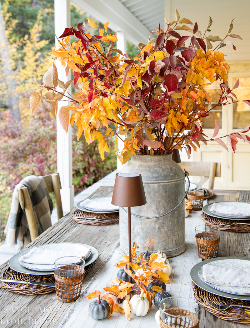 How to Set a Rustic Fall Table - Sanctuary Home Decor