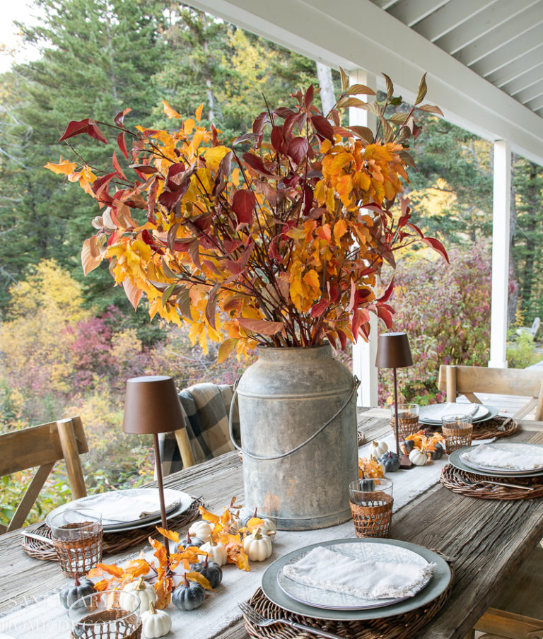 How to Set a Rustic Fall Table - Sanctuary Home Decor