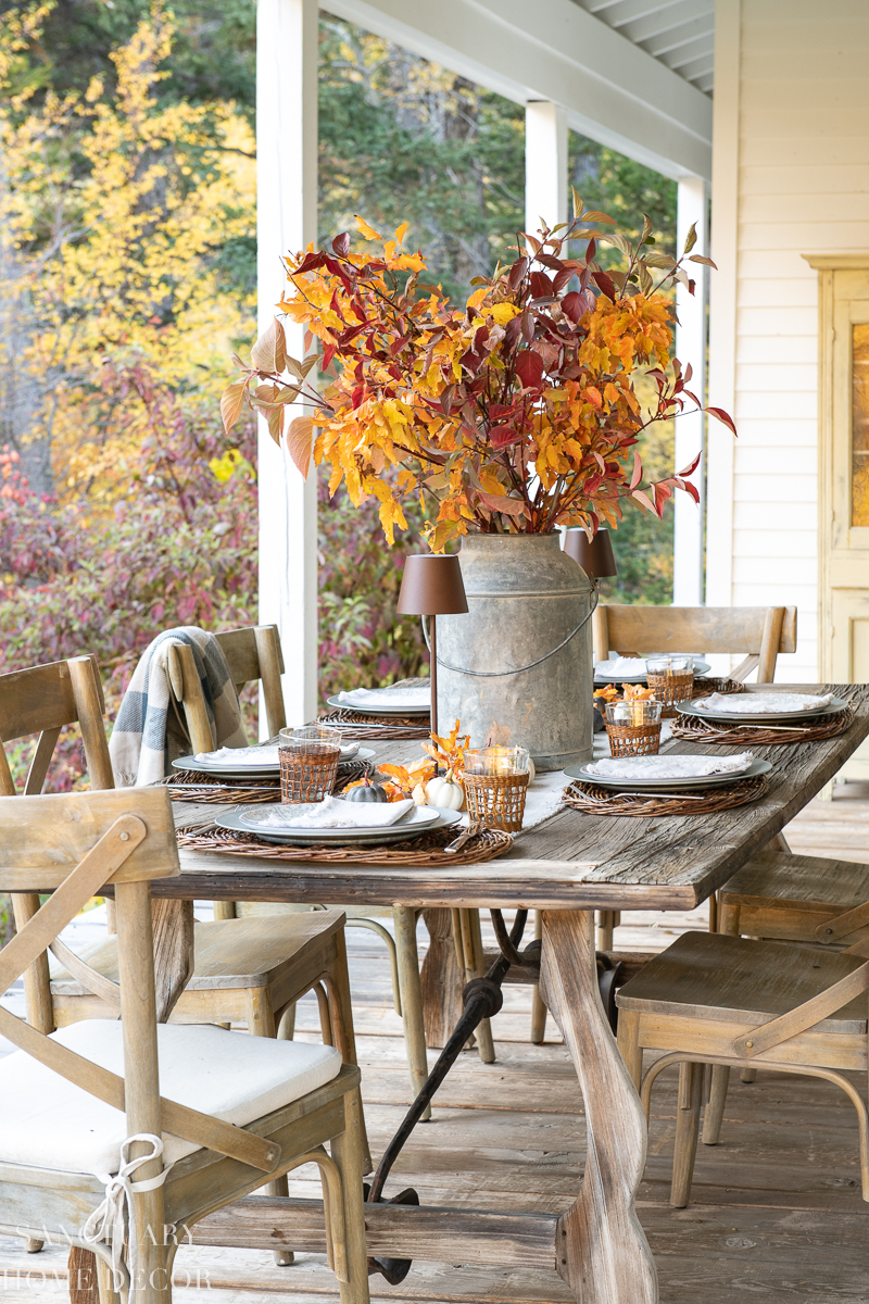 How to Set a Rustic Fall Table - Sanctuary Home Decor