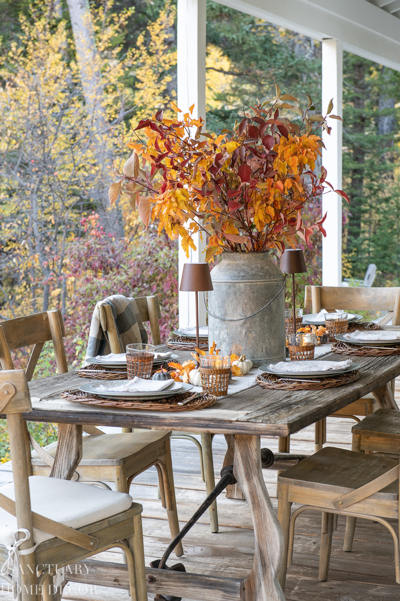 How to Set a Rustic Fall Table - Sanctuary Home Decor