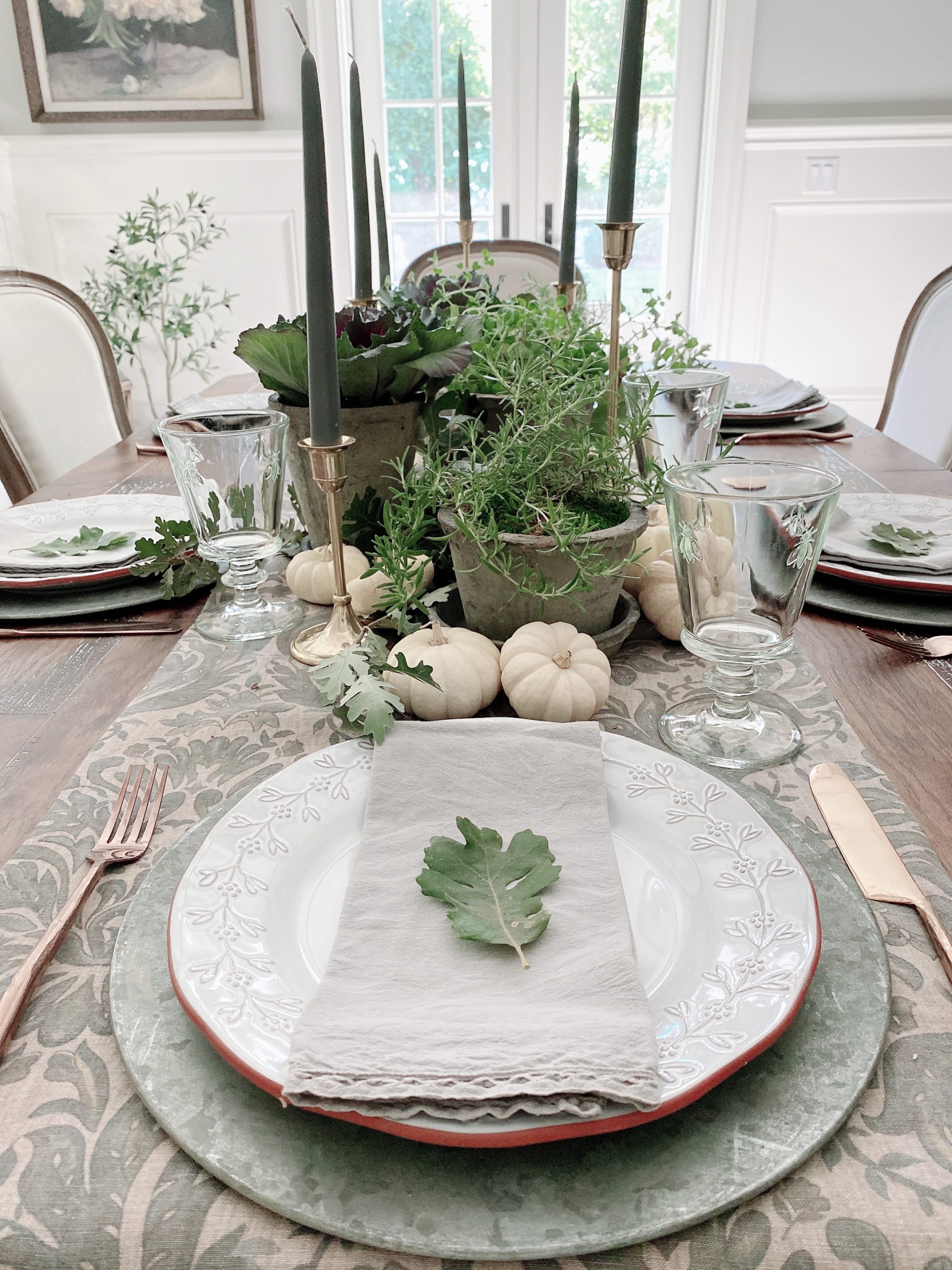 How to Make a Living Herb Thanksgiving Centerpiece - Sanctuary Home Decor