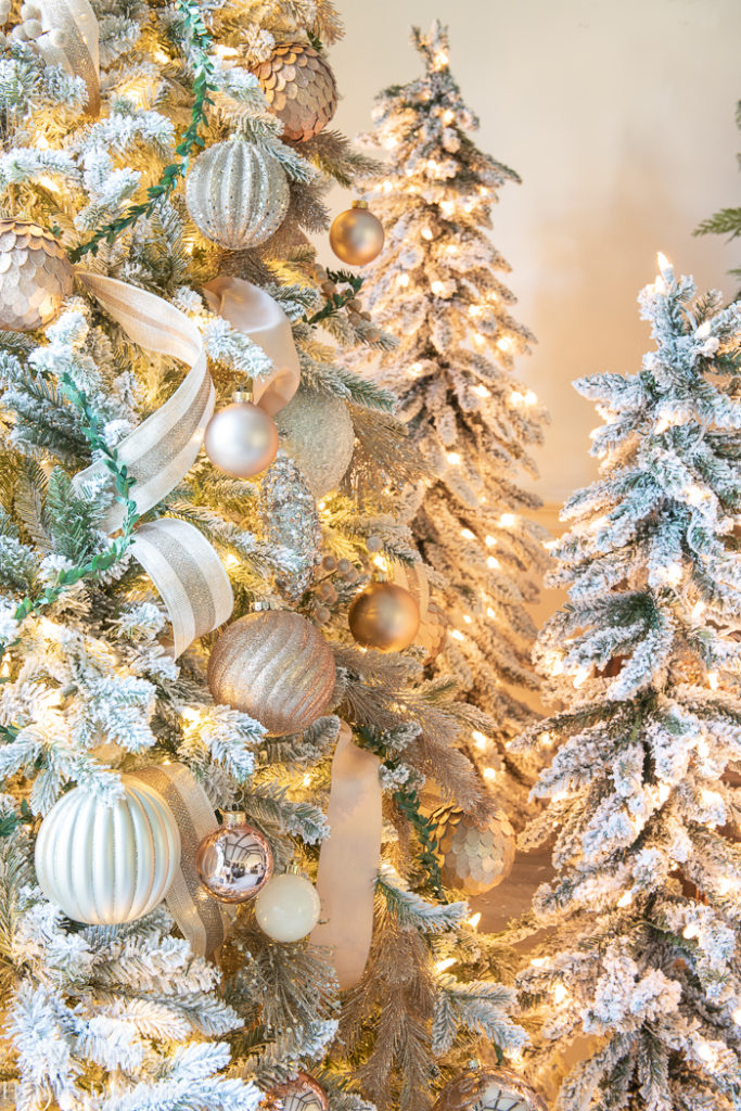 Silver and Platinum Christmas Tree Ribbon