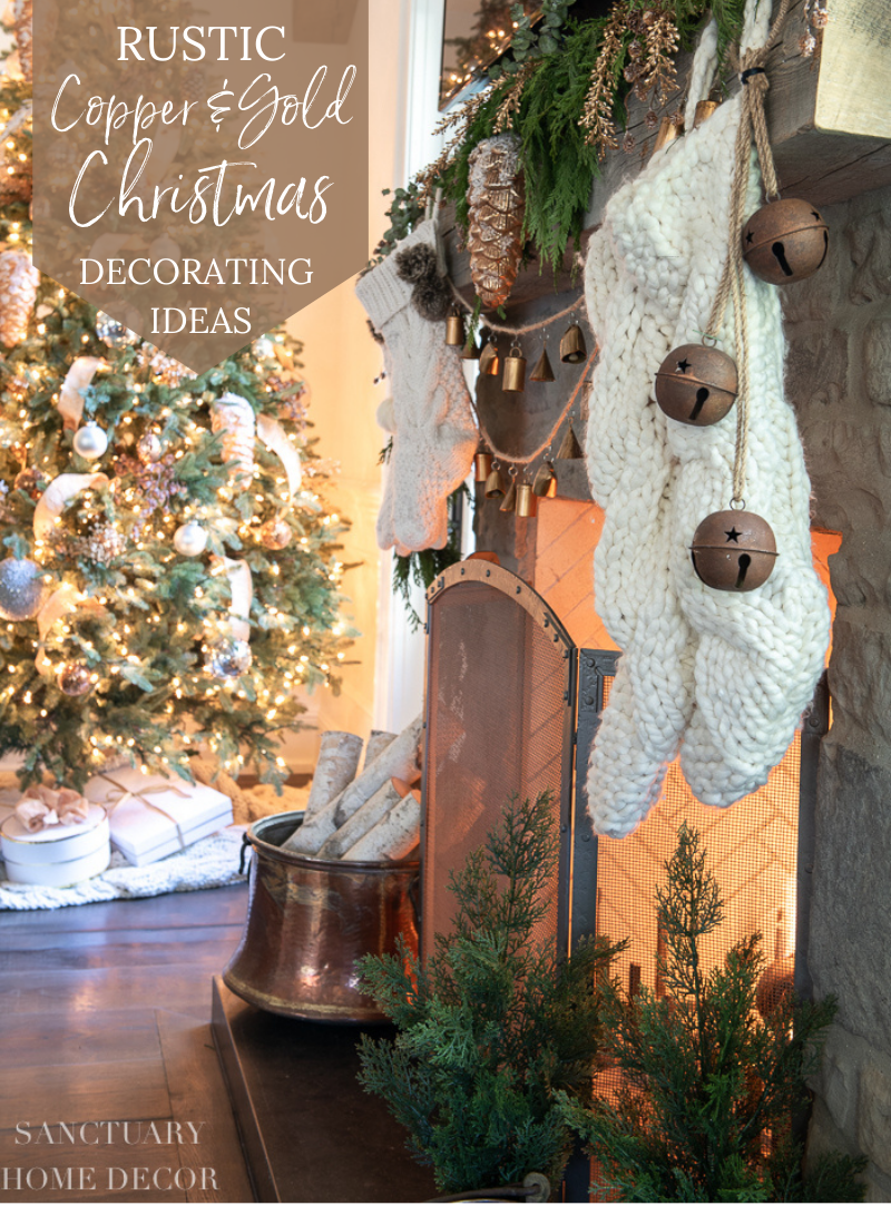 Rustic Copper and Gold Christmas Decorating Sanctuary Home Decor