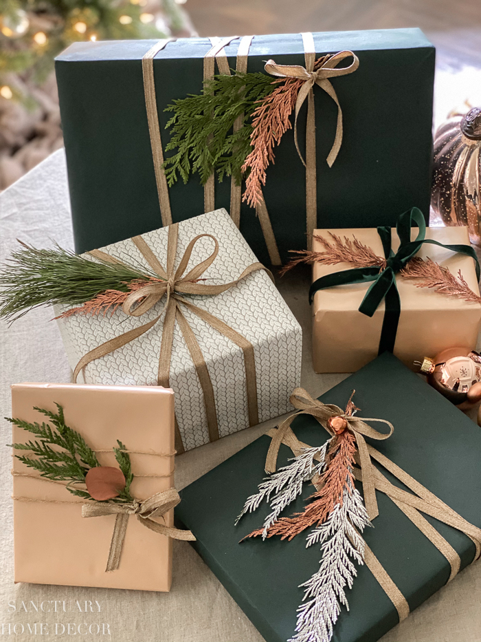 Unique Christmas Gift Wrapping on a Budget - Sanctuary Home Decor