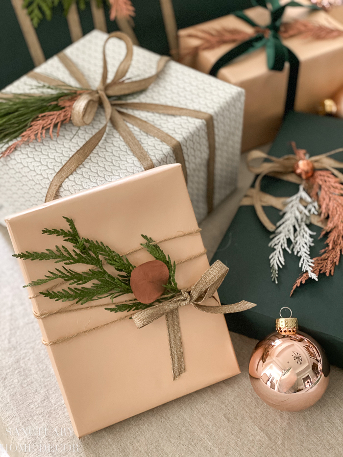 Unique Christmas Gift Wrapping on a Budget - Sanctuary Home Decor