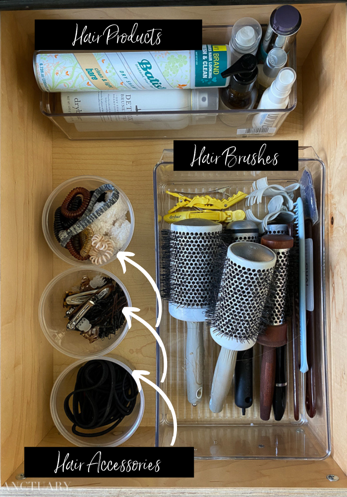 Neat and Tidy Bathroom Drawer Organization