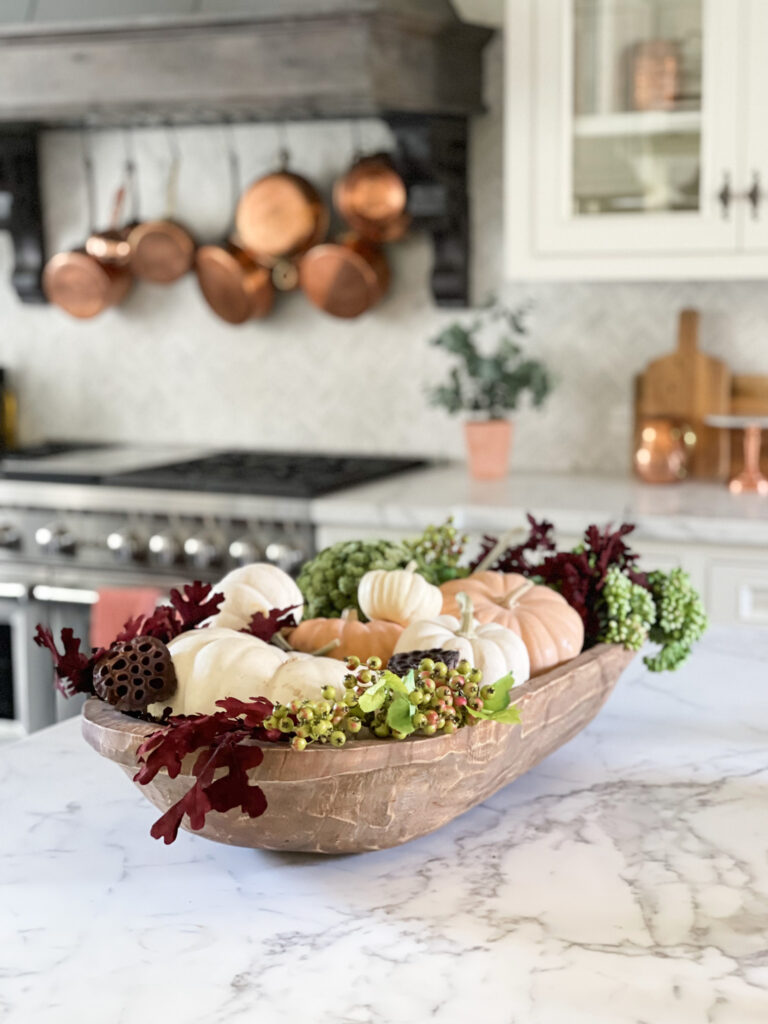 How To Style A Beautiful And Simple Dough Bowl Arrangement * Hip & Humble  Style