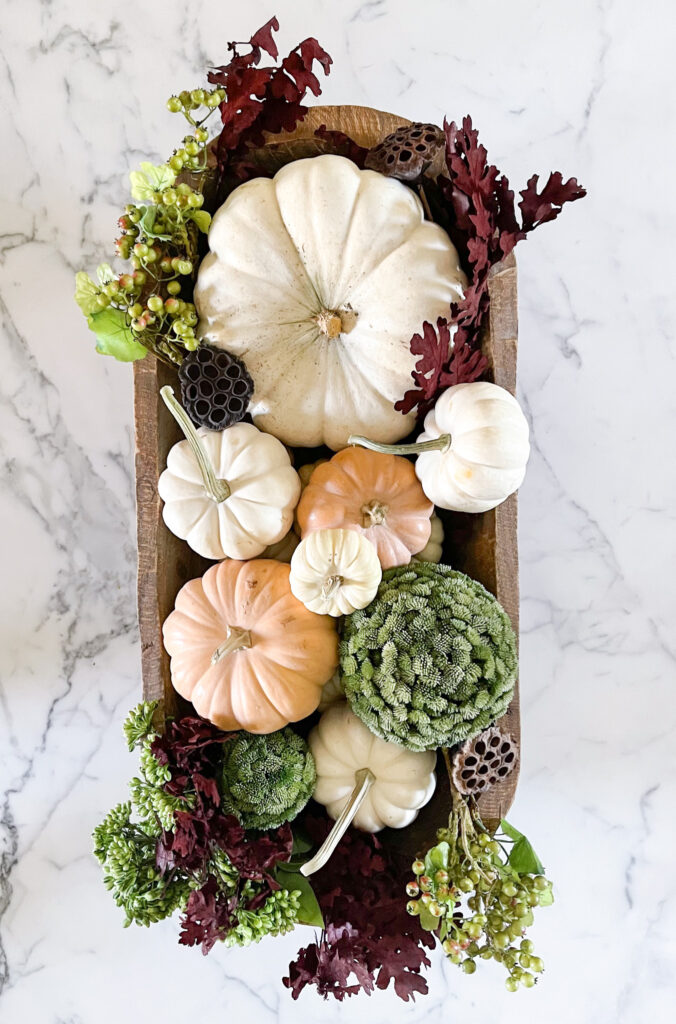 How to Create a Fall Dough Bowl Centerpiece