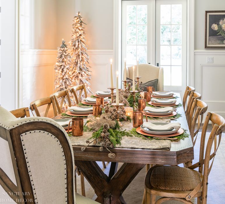 setting dining room table