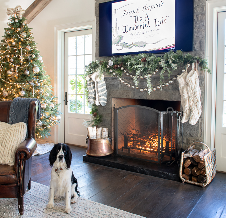 Elegant Christmas Tree and Mantle Decor