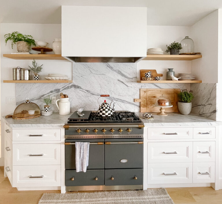 The Easiest Way To Style Open Kitchen Shelves
